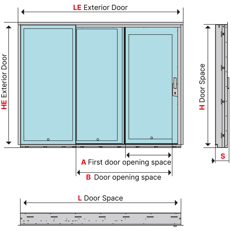 Three wings door 2068.11